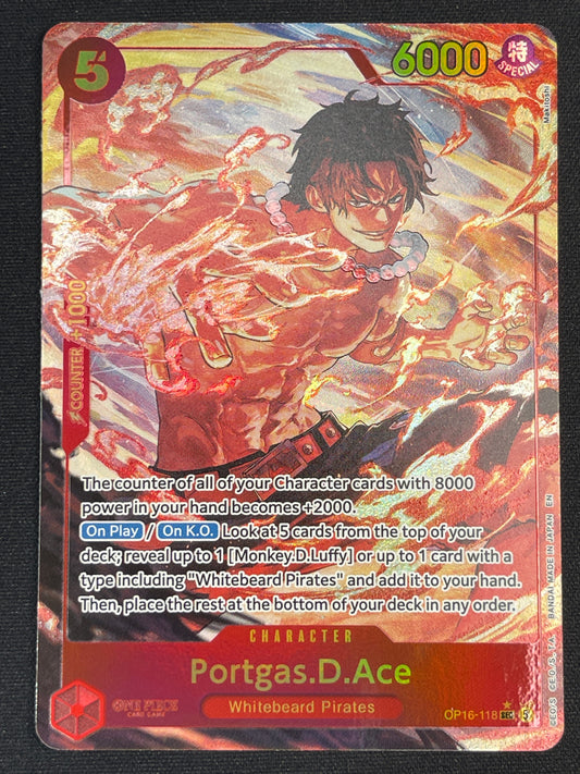 Portgas.D.Ace OP16-118 | The Time of Battle SEC NM One Piece