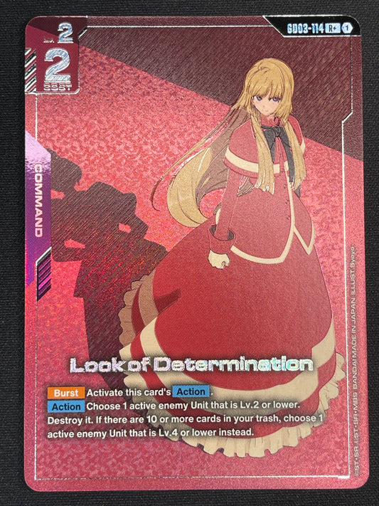 Look of Determination GD03-114 R+ | Steel Requiem NM Gundam Card Game