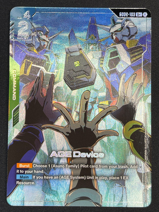AGE Device GD02-103 R+ | Dual Impact NM Gundam Card Game