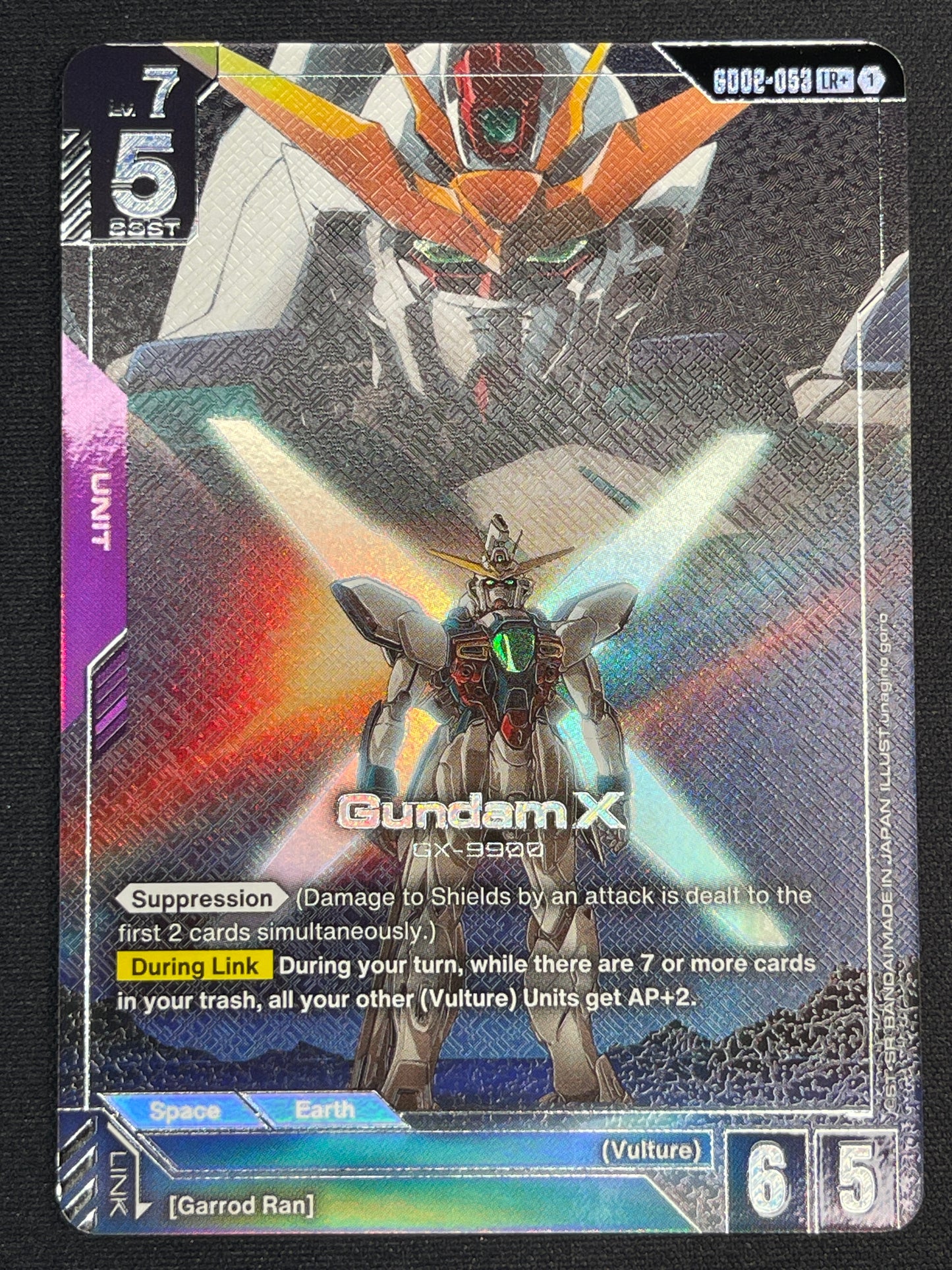 Gundam X GD02-053 LR+ | Dual Impact NM Gundam Card Game