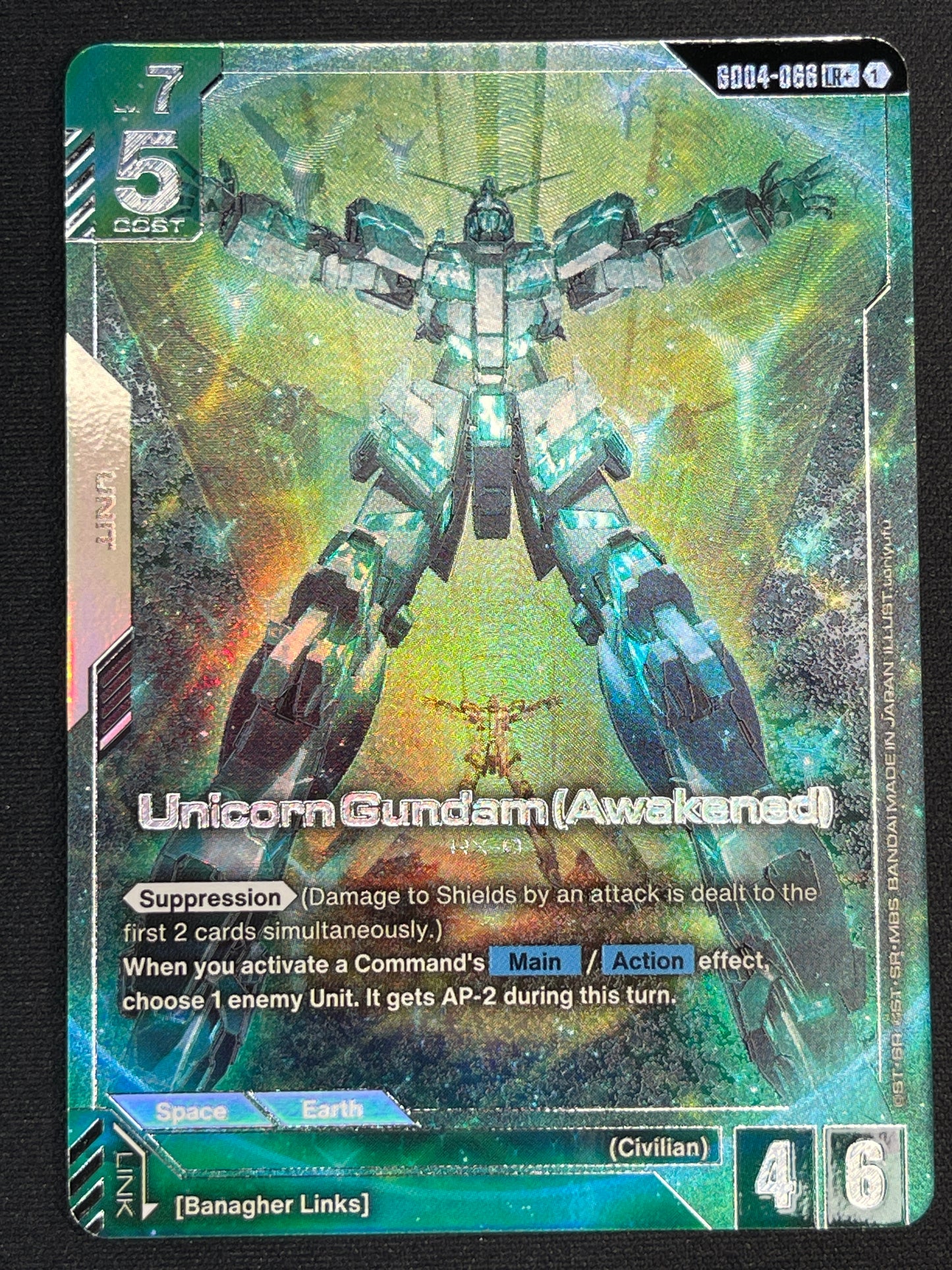 Unicorn Gundam (Awakened) GD04-069 LR+ | Phantom Aria NM Gundam Card Game