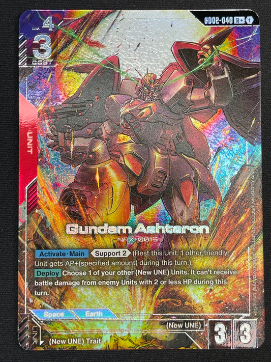 Gundam Ashtaron GD02-040 R+ | Dual Impact NM Gundam Card Game