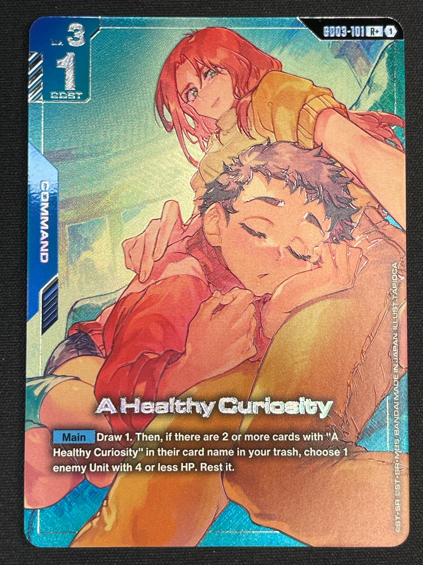A Healthy Curiosity GD03-101 R+ | Steel Requiem NM Gundam Card Game