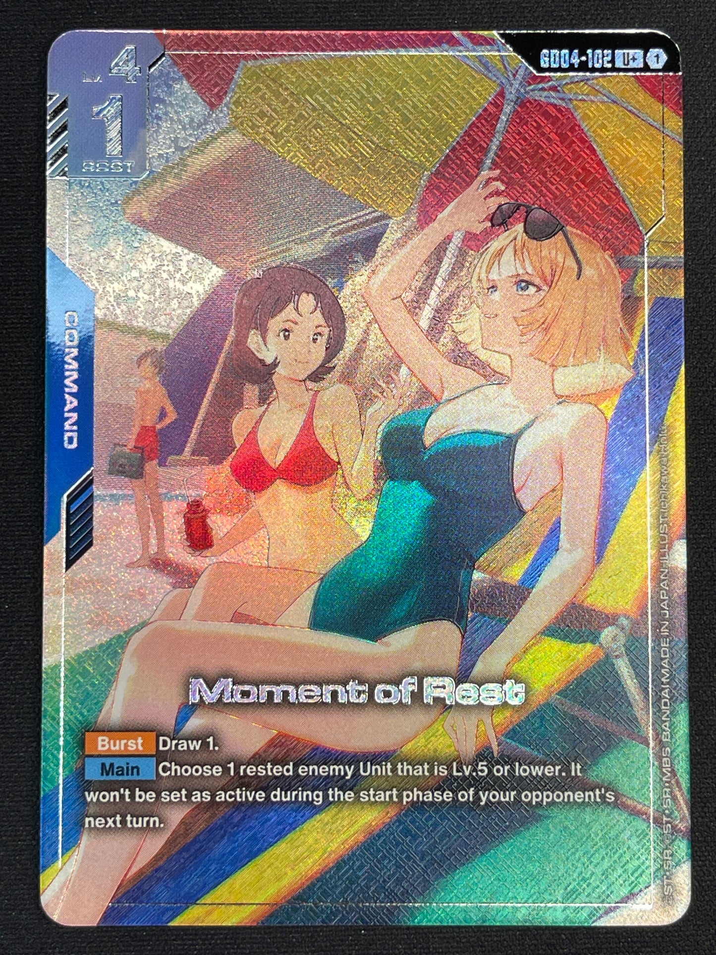 Moment of Rest GD04-102 U+ | Phantom Aria NM Gundam Card Game