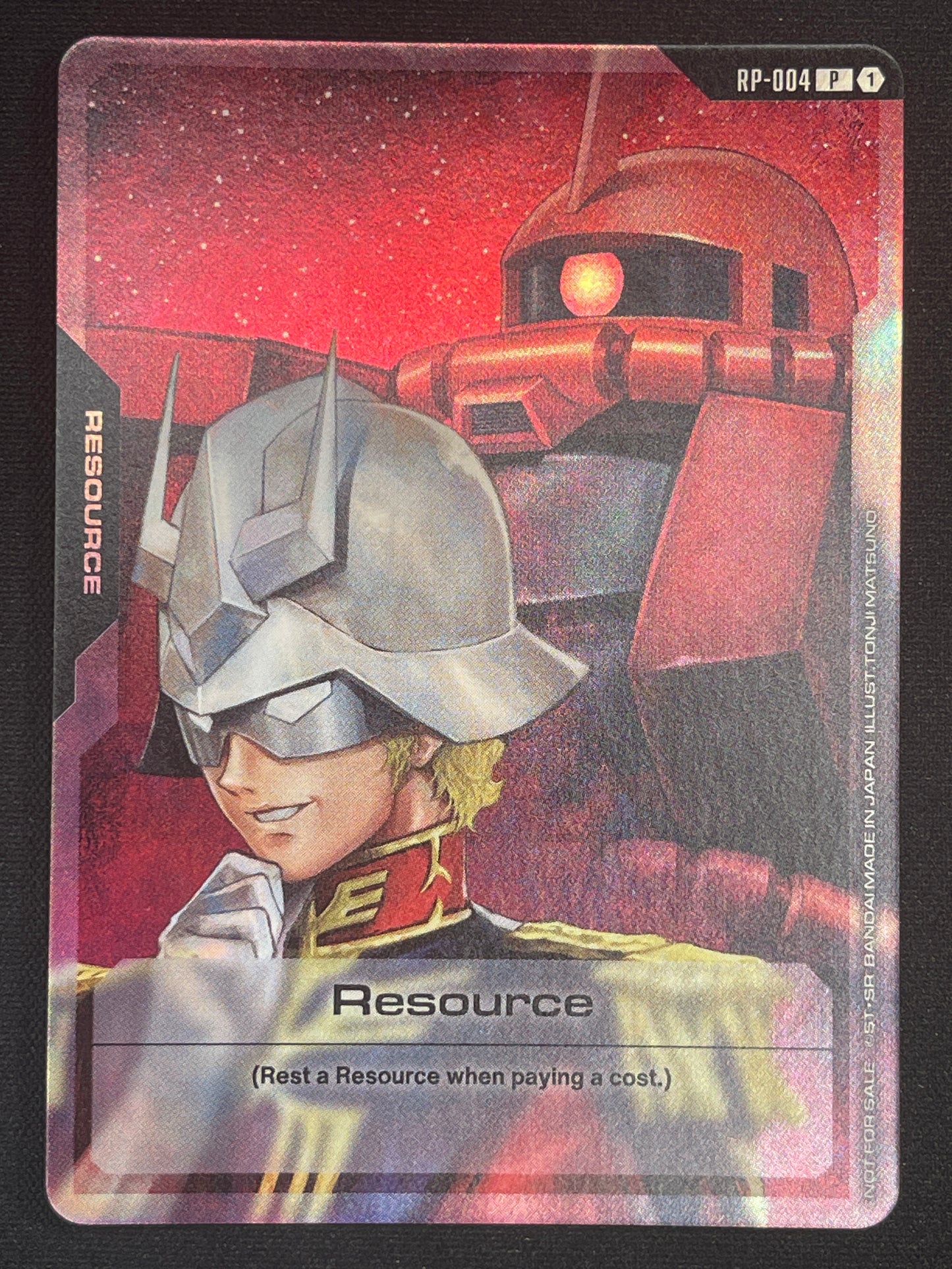 Char Aznable Resource RP-004 Promo NM Gundam Card Game