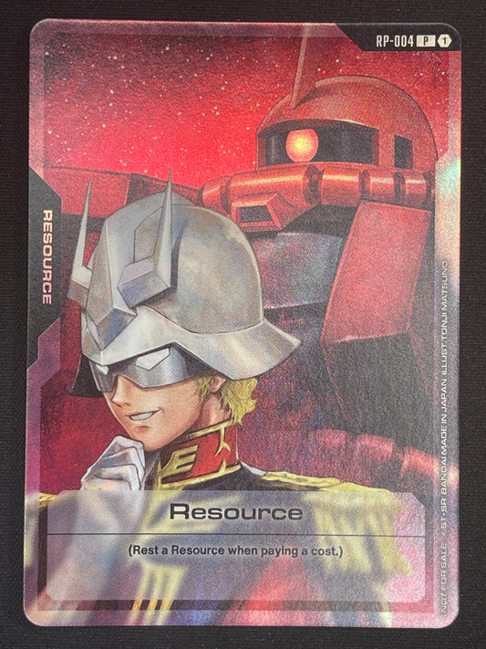 Char Aznable Resource RP-004 Promo NM Gundam Card Game