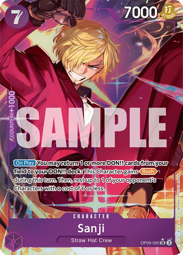Sanji OP09-065 | Emperors in the New World SR Alt Art NM One Piece