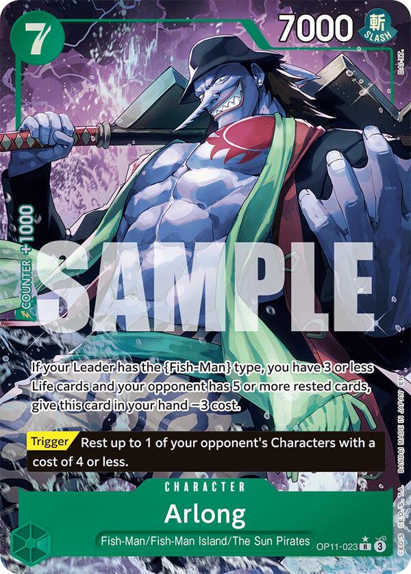 Arlong OP11-023 | A Fist of Divine Speed R Alt Art Foil NM One Piece