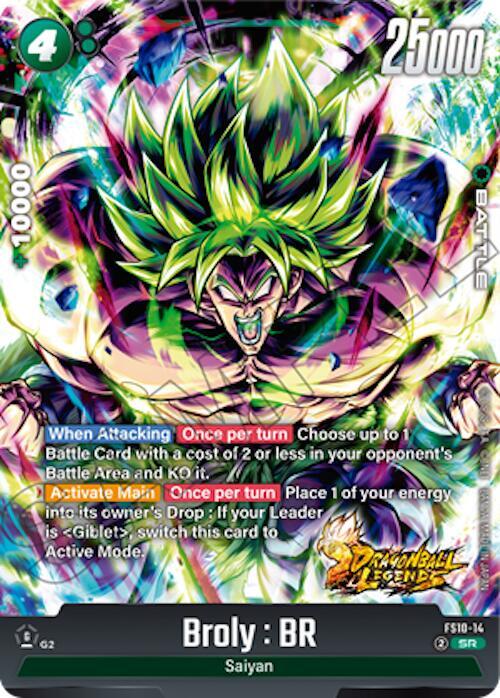 Broly BR FS10-14 | Starter Deck FS10 SR NM Fusion World