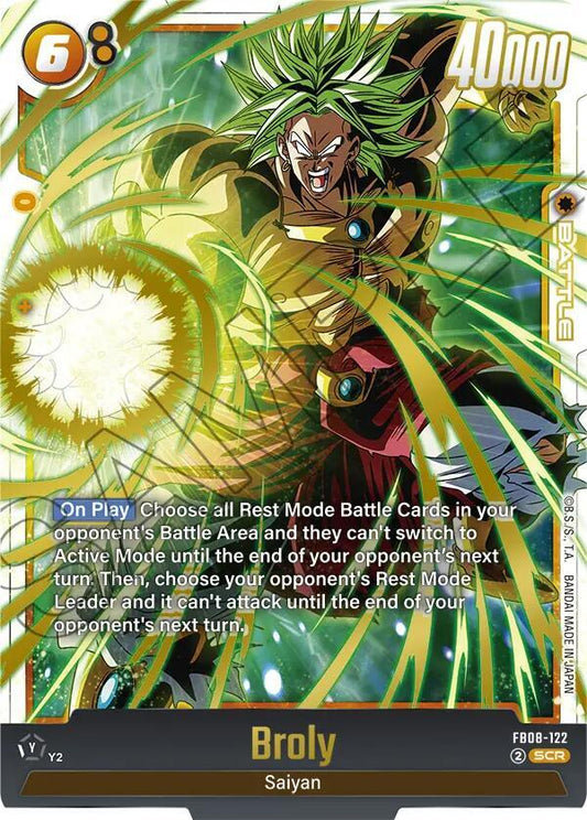 Broly FB08-122 | Saiyan's Pride SCR NM Fusion World