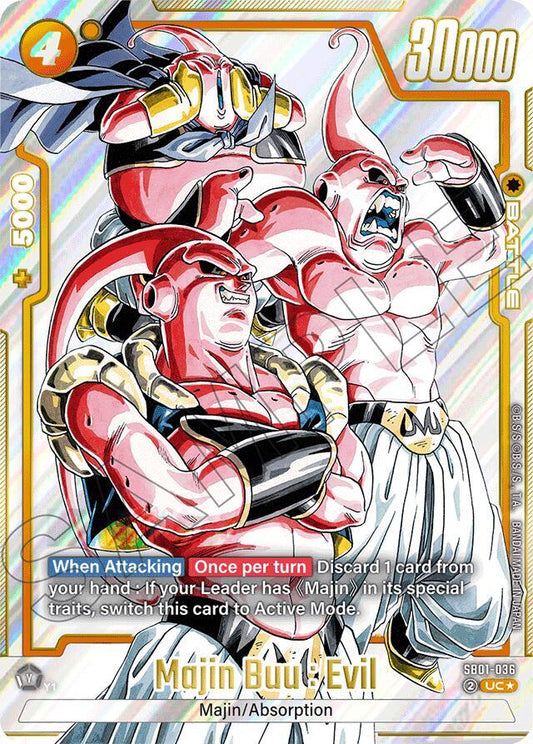 Majin Buu Evil SB01-036 | Manga Booster 1 Alt Art NM Fusion World