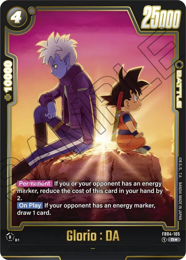 Glorio FB04-105 | Saiyan’s Pride DA Alt Art NM Fusion World
