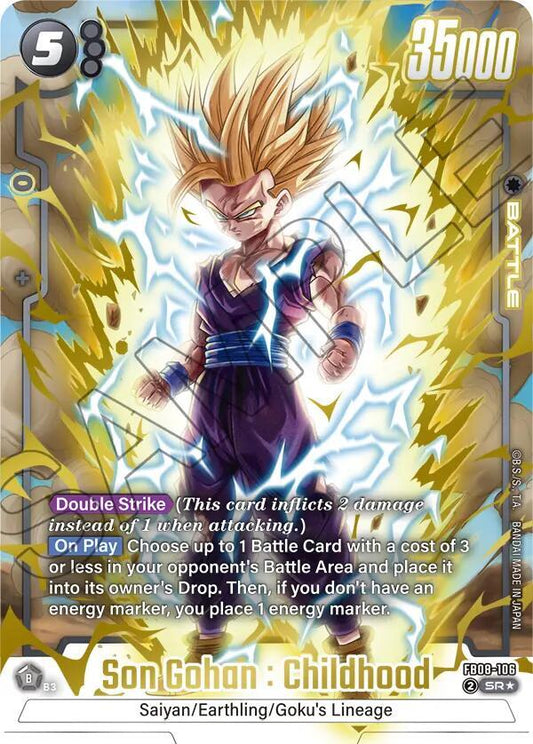 Son Gohan Childhood FB08-106 | Saiyan's Pride SR Alt Art NM Fusion World