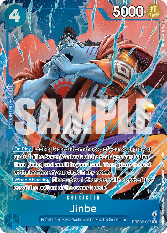 Jinbe PRB02-007 | Premium Booster The Best Vol 2 R Alt Art Foil NM One Piece