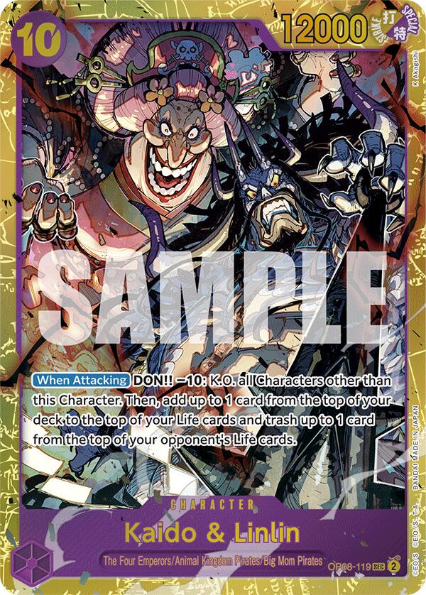 Kaido & Linlin OP08-119 | Two Legends SEC NM One Piece