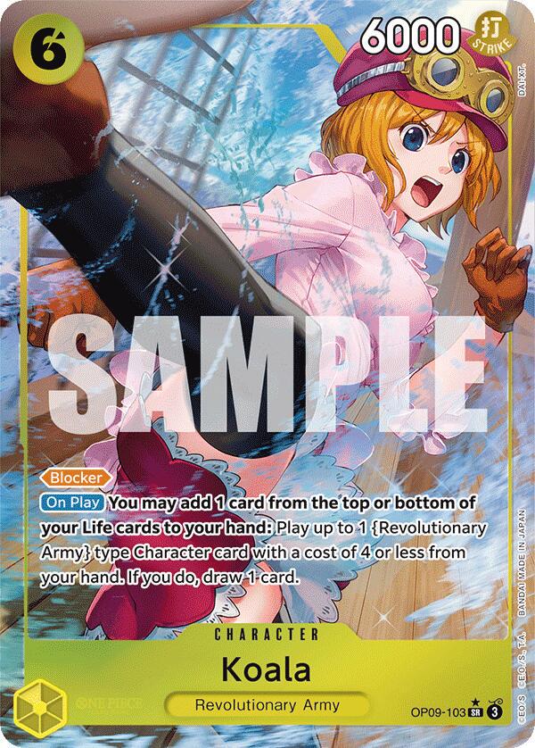 Koala OP09-103 | Emperors in the New World SR Alt Art NM One Piece