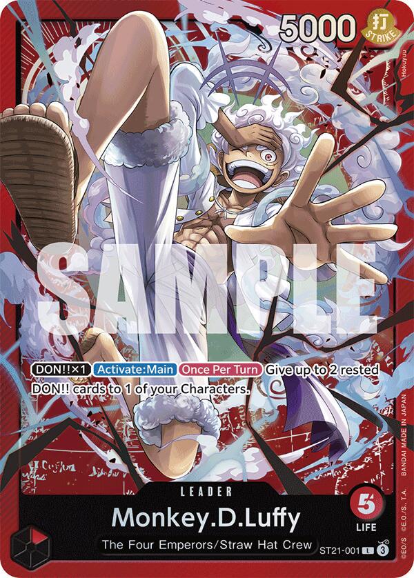 Monkey D Luffy ST21-001 | Starter Deck EX Gear 5 NM One Piece