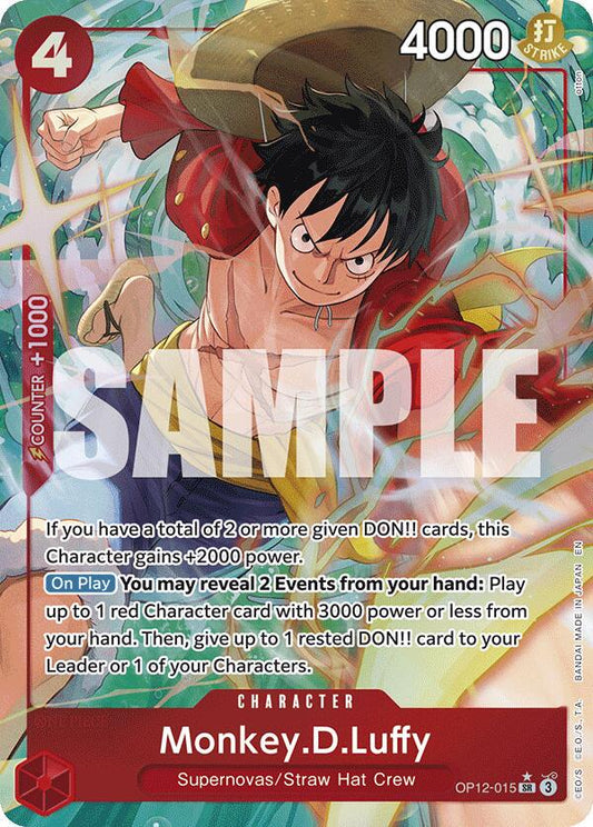 Monkey D Luffy OP12-015 | Legacy of the Master Alt Art Foil NM One Piece
