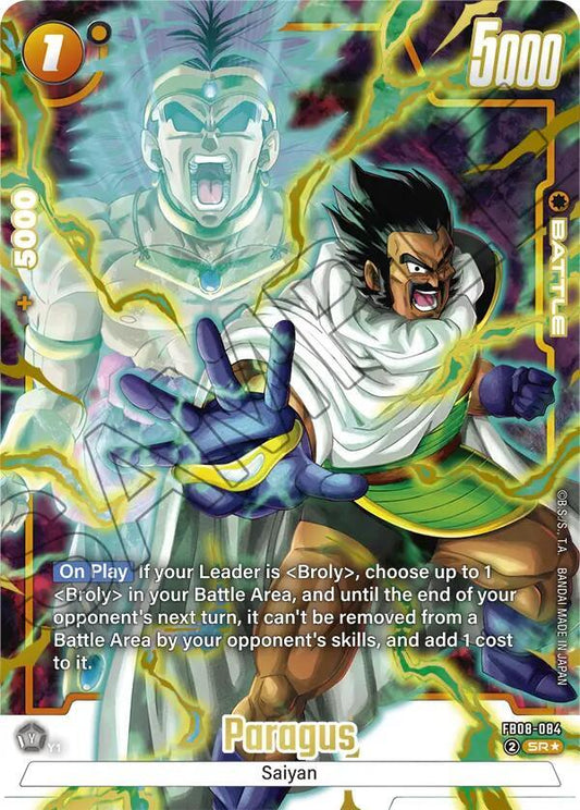 Paragus FB08-084 | Saiyan's Pride Alt Art NM Fusion World