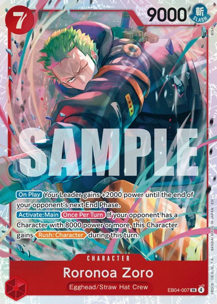 Roronoa Zoro EB04-007 | Adventure on Kami's Island SR NM One Piece