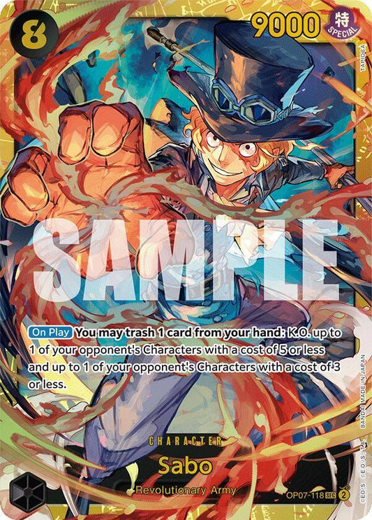 Sabo OP07-118 | 500 Years in the Future SEC Foil NM One Piece