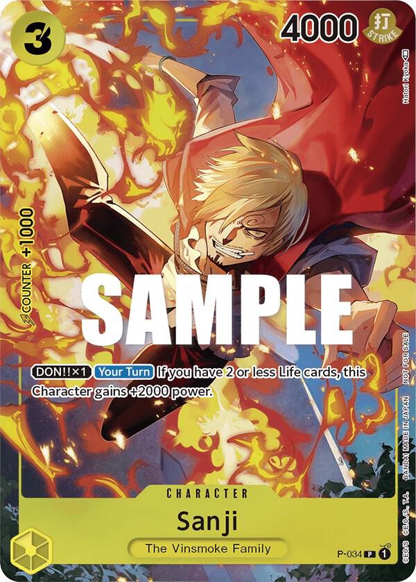 Sanji P-034 | Event Pack Vol 2 Promo Alt Art NM One Piece