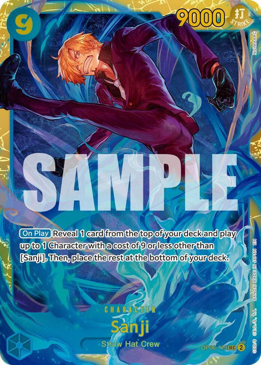 Sanji OP06-119 | Premium Booster The Best Vol 2 SEC Manga Alt Art NM One Piece