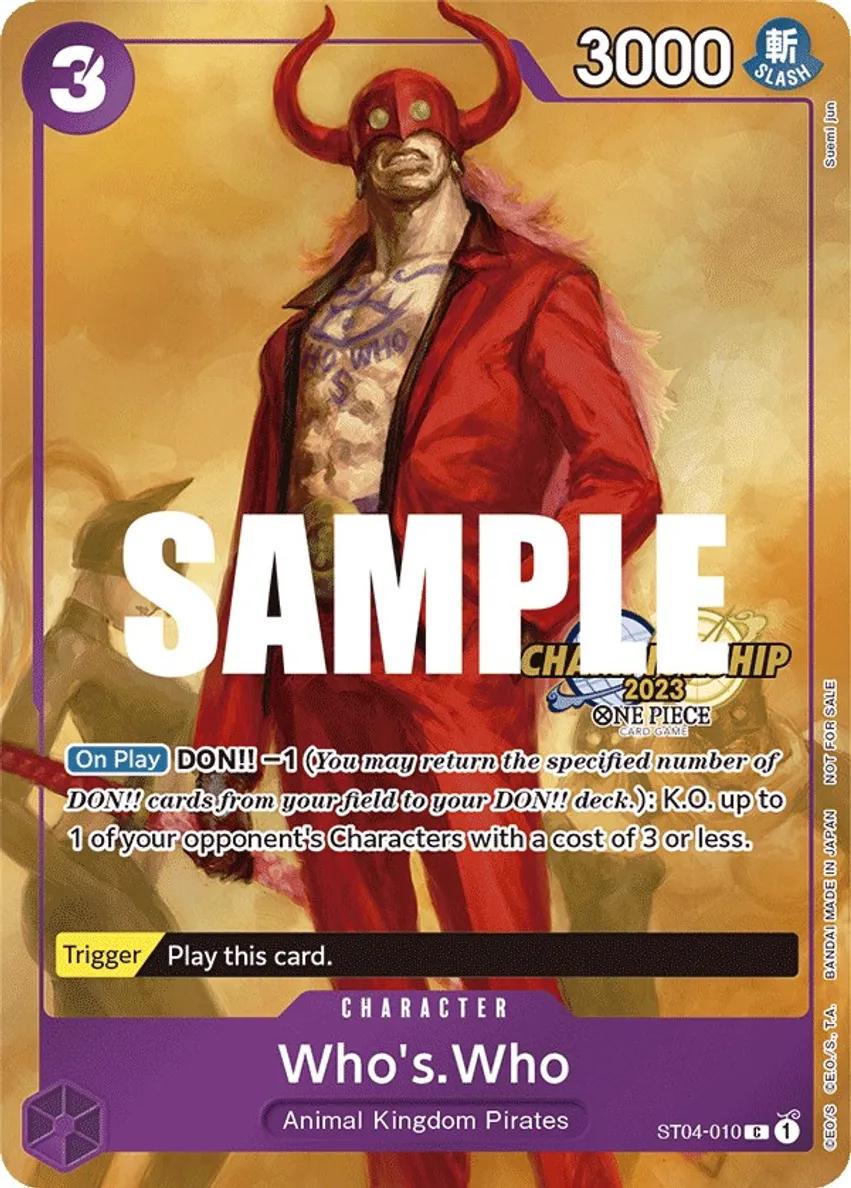 Who's Who ST04-010 | Championship 2023 Celebration Promo Pack Foil NM One Piece