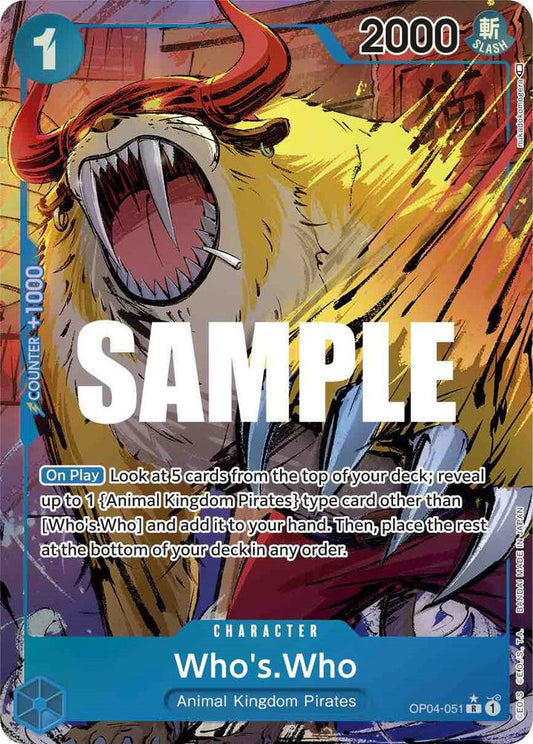 Who's Who OP04-051 | Kingdoms of Intrigue R Alt Art NM One Piece